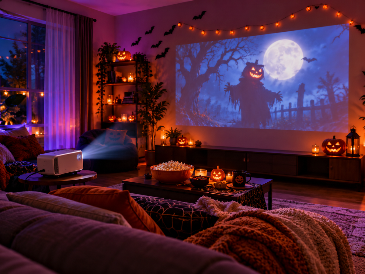 How to Create a Halloween Movie Night at Home: Projector Setup Ideas for a Spooky Evening