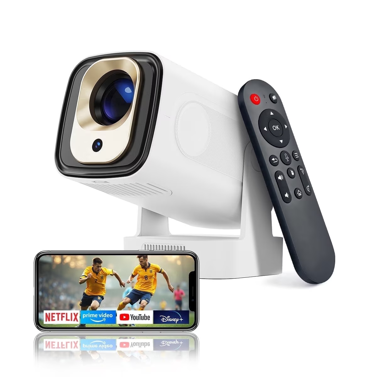 Magcubic HY310 Mini Projector Auto Focus 4K Native 1080P 260ANSI Android 11 5W Speaker Air Mouse Voice Assistant Upgrated HY300
