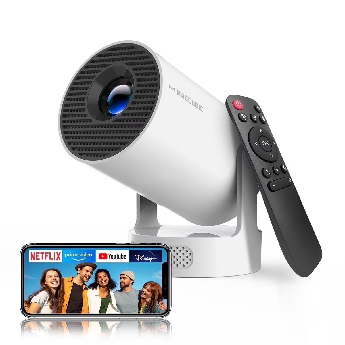 Magcubic HY300 Pro+ 4K Projector – Portable Home Theater with Speaker
