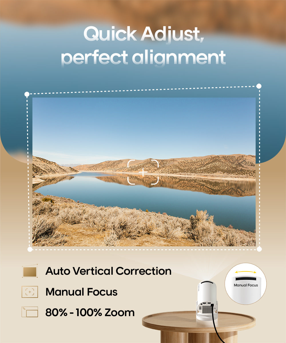 Magcubic HY300 Pro Projector Mini Portable | 4K Support Android 14 WiFi6 BT5.0 | 200 ANSI Home Theater & Outdoor