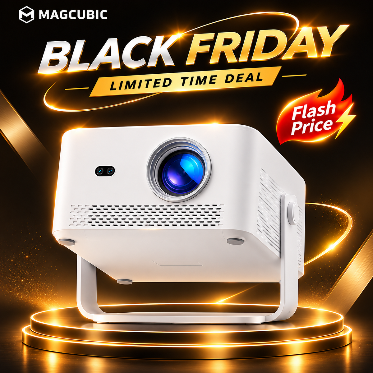 Magcubic HY450MAX Home Theater Projector — Native 1080P Full HD, 1100 ANSI Lumens(Promotional Price)