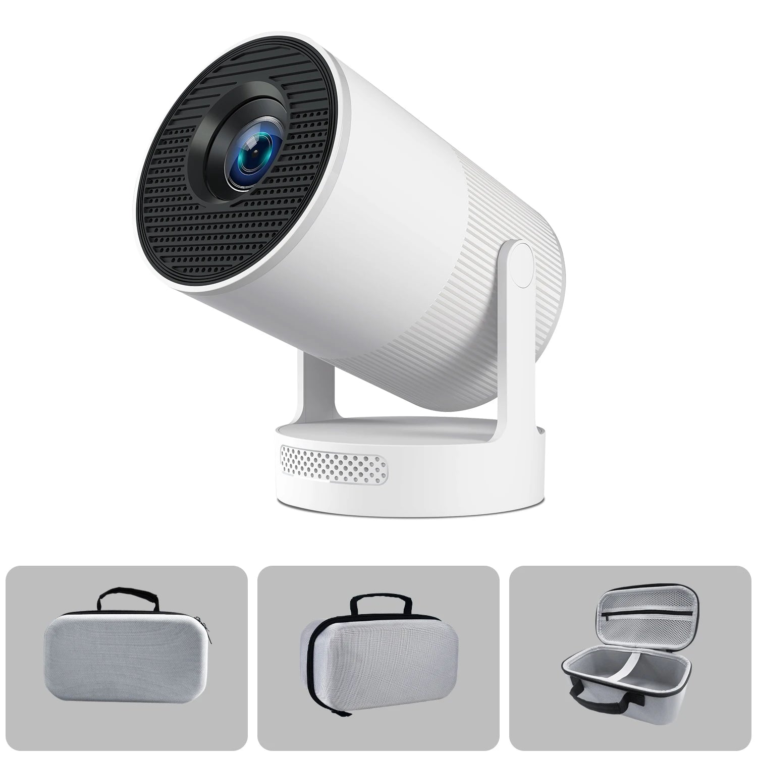 Magcubic HY300 Ultra White Projector with a suitcase