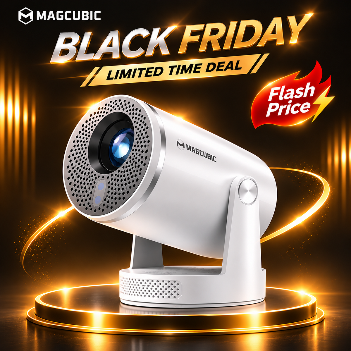 Magcubic HY320Pro Mini Portable Projector — Native 1080P Full HD, 400 ANSI Lumens(Promotional Price)