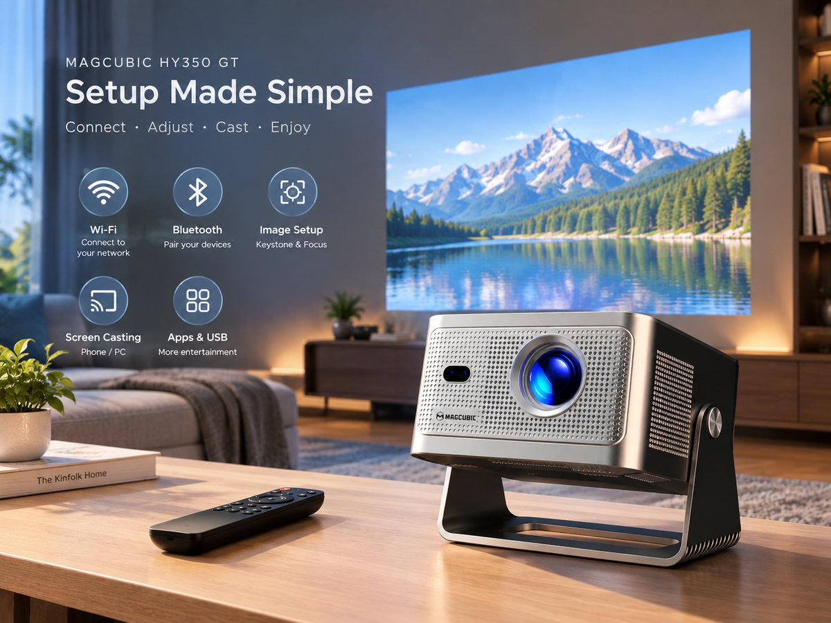 HY350 GT Setup Guide: How to Connect, Adjust, Cast, and Use Your Projector