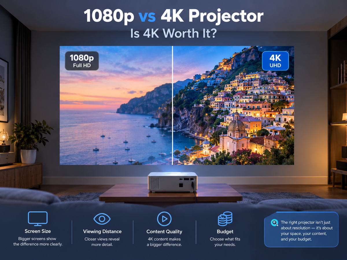 1080p vs. 4K Projector: Who Actually Needs 4K?