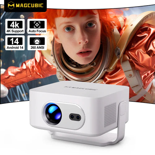 Magcubic Android 14 Auto Focus HY300Max Portable Projector 8K 260ANSI WiFi 6  Projector Support Full HD 720P Home Outdoor Cinema
