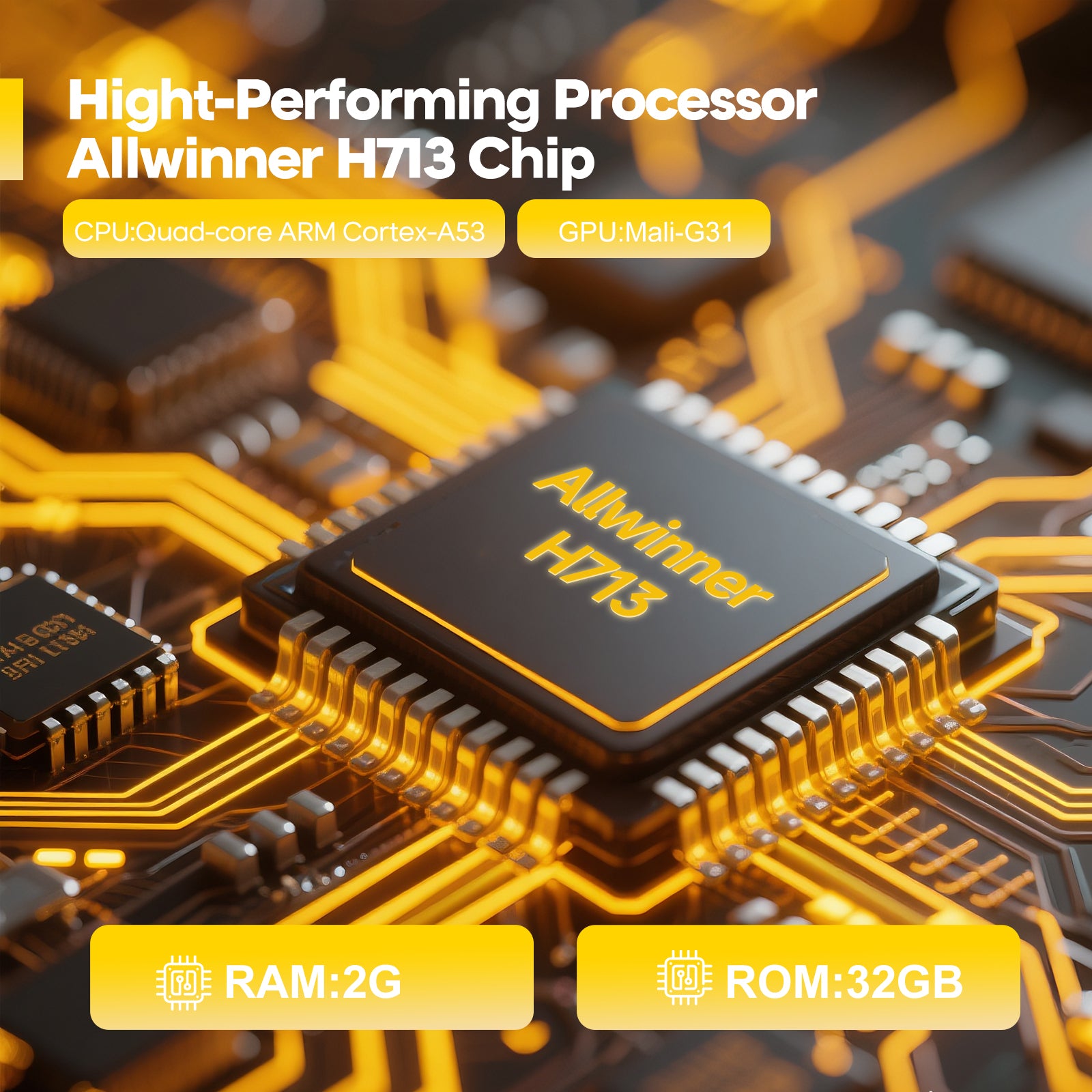 Magcubic HY450C 900ANSI Auto Focus Projector 8K 1080P Ultra Short Throw Allwinner H713 Android11 BT5.4 Auto Offset Home Theater Voice