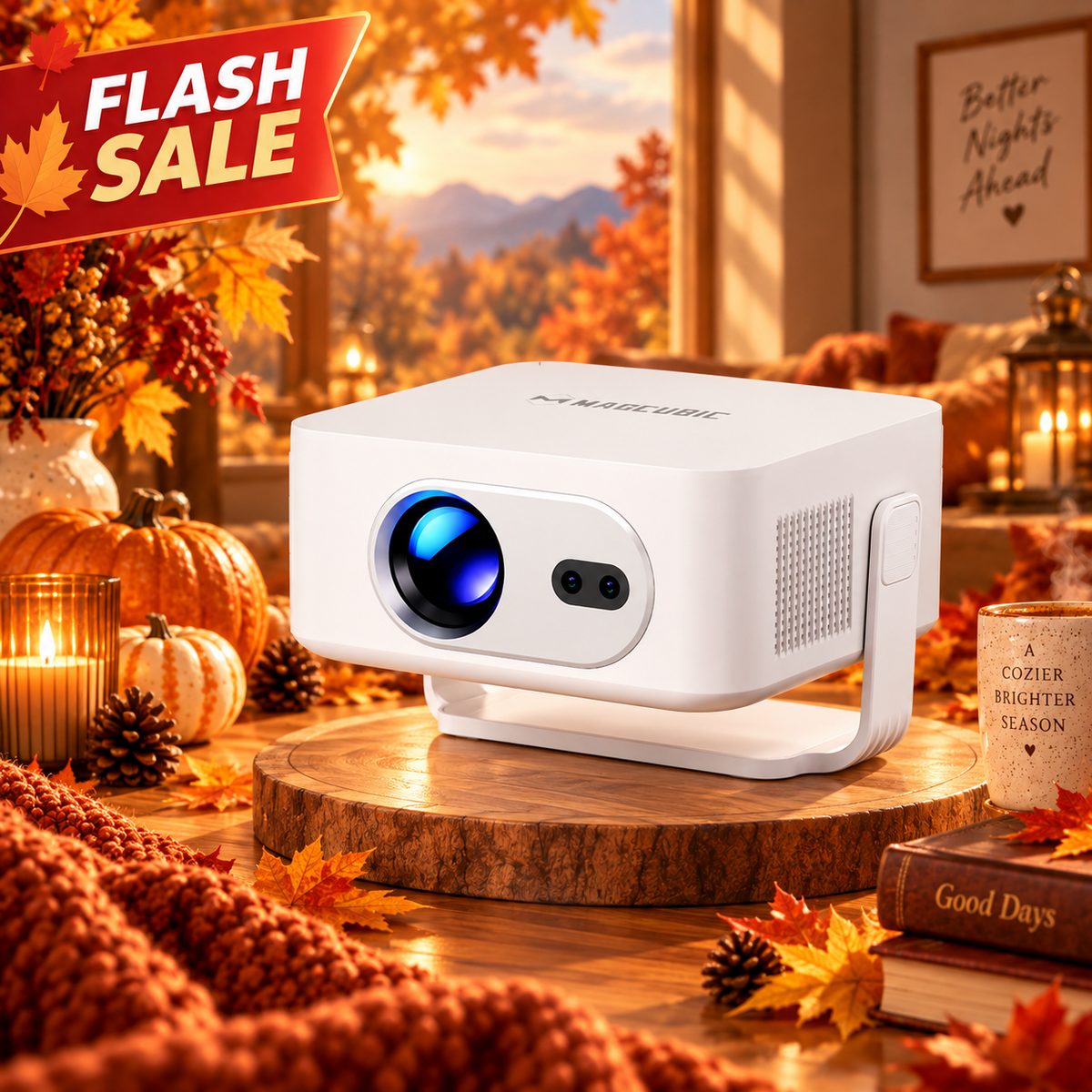 Magcubic HY300MAX Mini Portable Projector — Native 720P HD, 260 ANSI Lumens（Promotional Price）