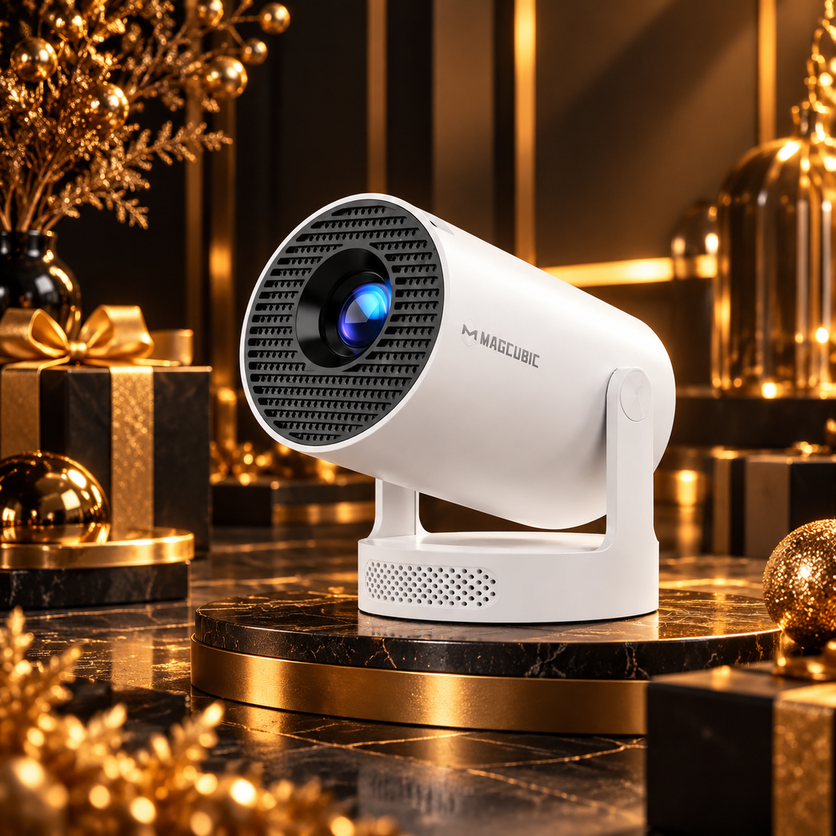 Magcubic HY300Pro+ Smart Mini Projector — Auto Keystone for Bedroom, Small Spaces & Travel（Promotional Price）
