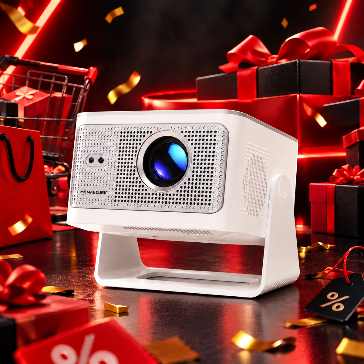 Magcubic HY350MAX Smart Portable Projector — Native 1080P Full HD, 600 ANSI Lumens（Promotional Price）