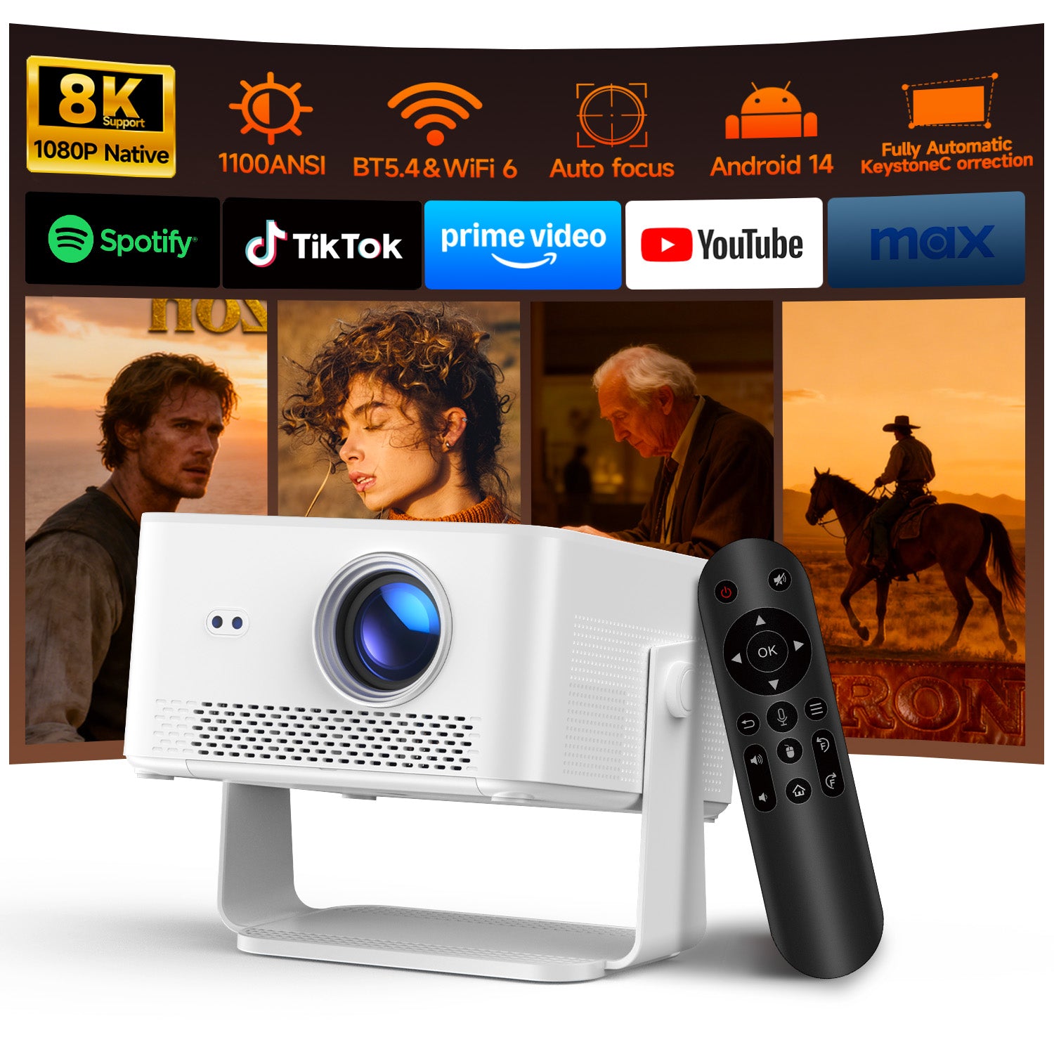 Magcubic HY450Max Smart Home Theater Projector — Native 1080P Projecto