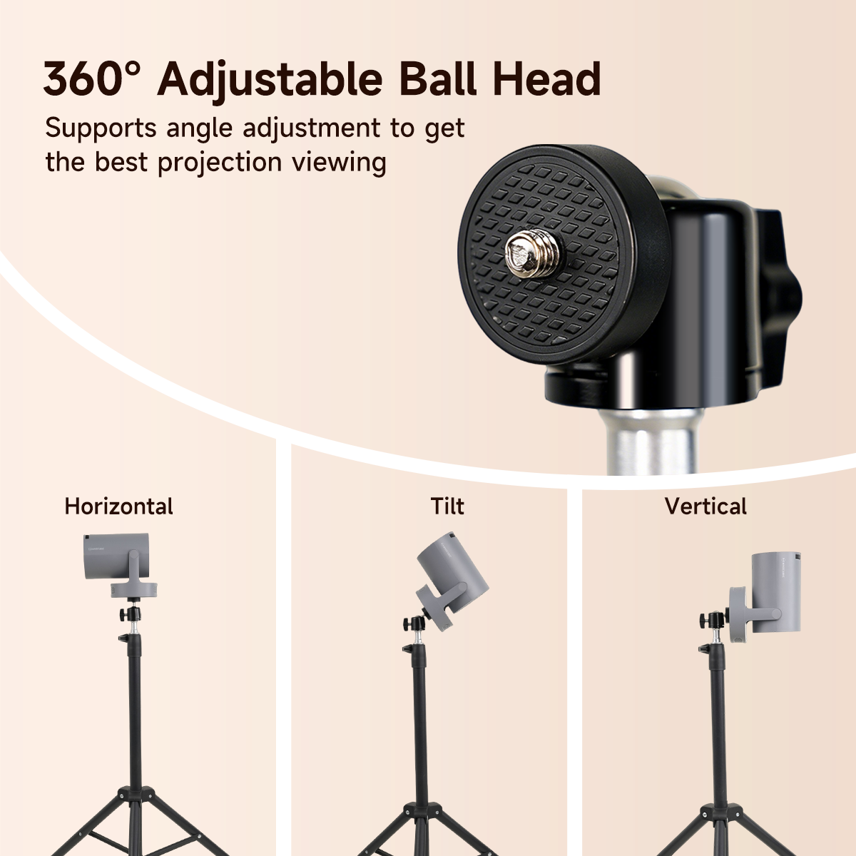 Magcubic Projector Stand Height Adjustable with 1/4 Inch Mounting Screw