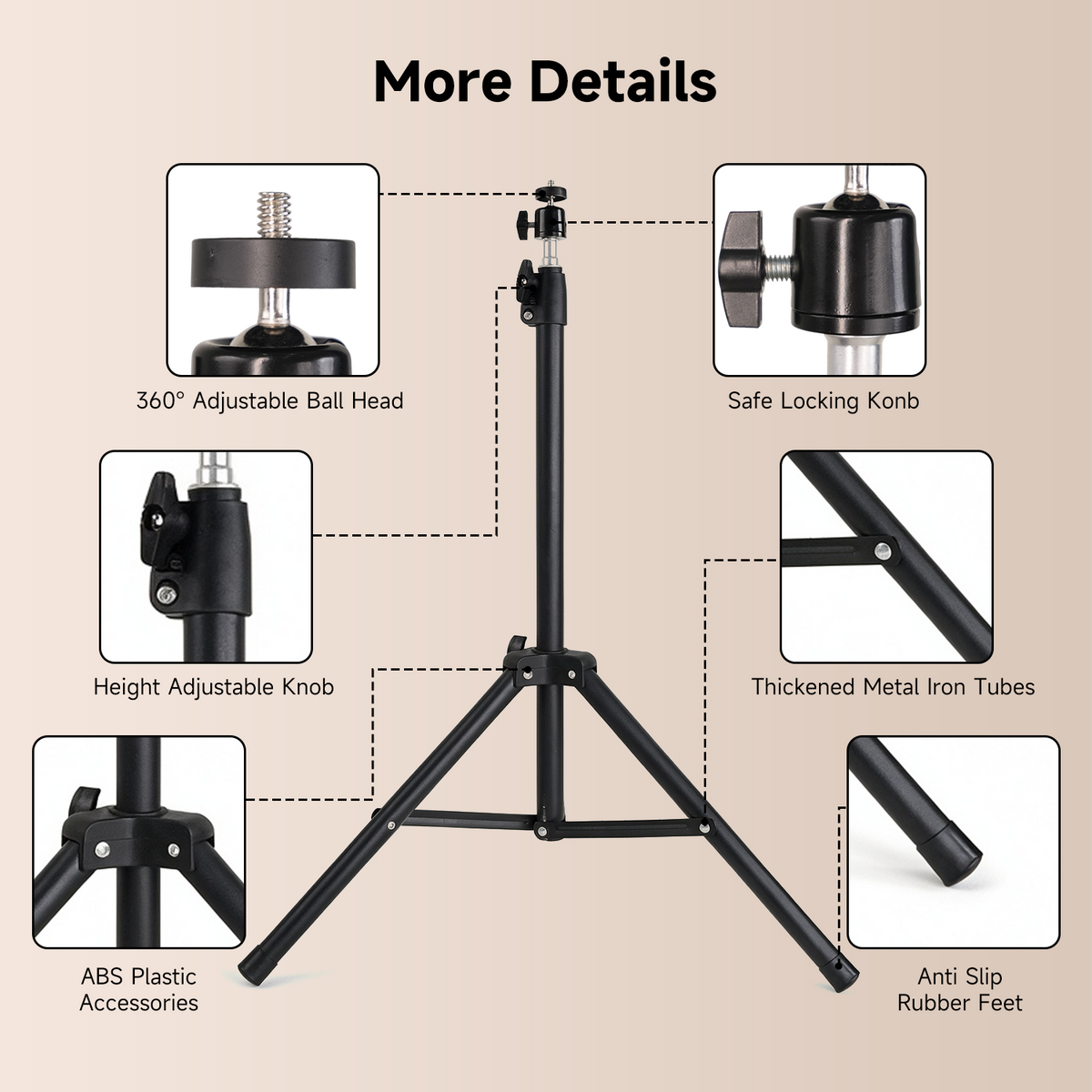 Magcubic Projector Stand Height Adjustable with 1/4 Inch Mounting Screw