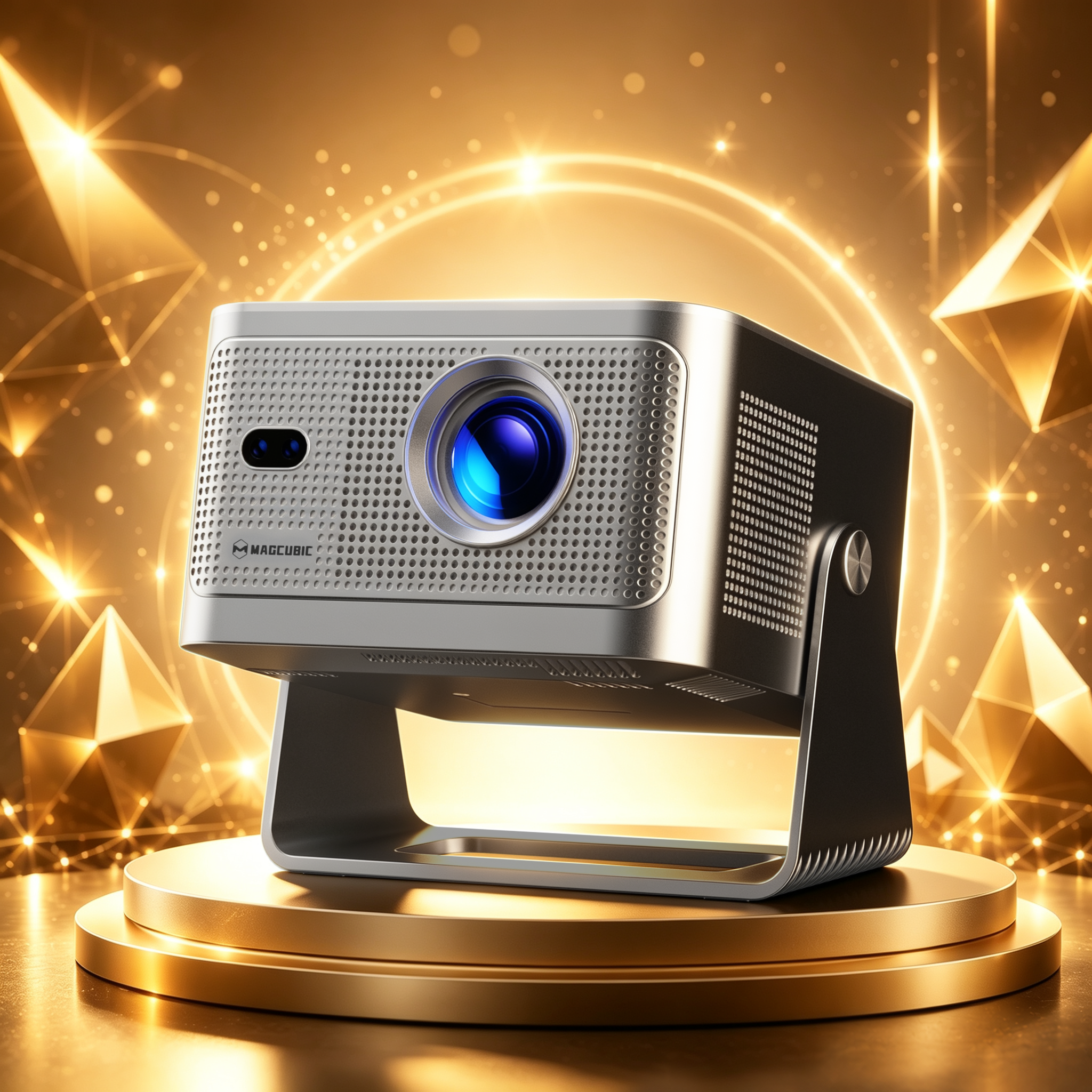 Magcubic HY350GT Projector — Native 1080P Home Theater Projector with 650 ANSI Lumens, Auto Focus, Auto Keystone Correction and 4K Video Support for Indoor & Outdoor Entertainment（Promotional Price）
