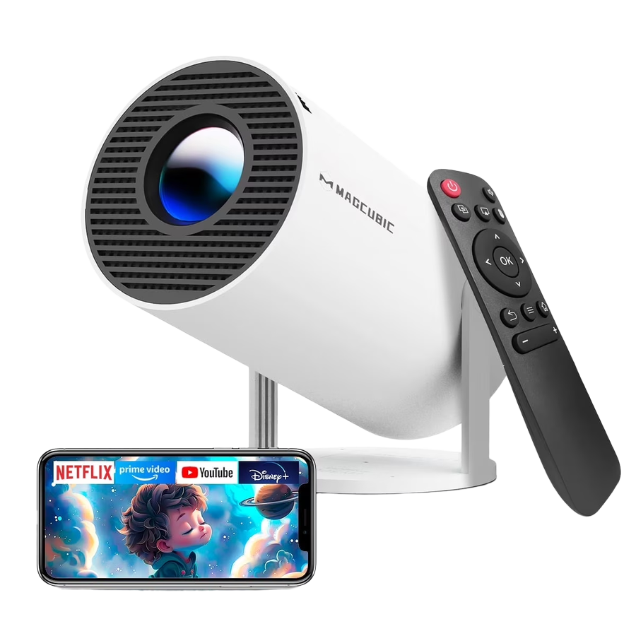 Magcubic HY300 Pro Projector Mini Portable | 8K Support Android 14 WiF Magcubic HY300 Pro Projector Mini Portable | 8K Support Android 14 WiF