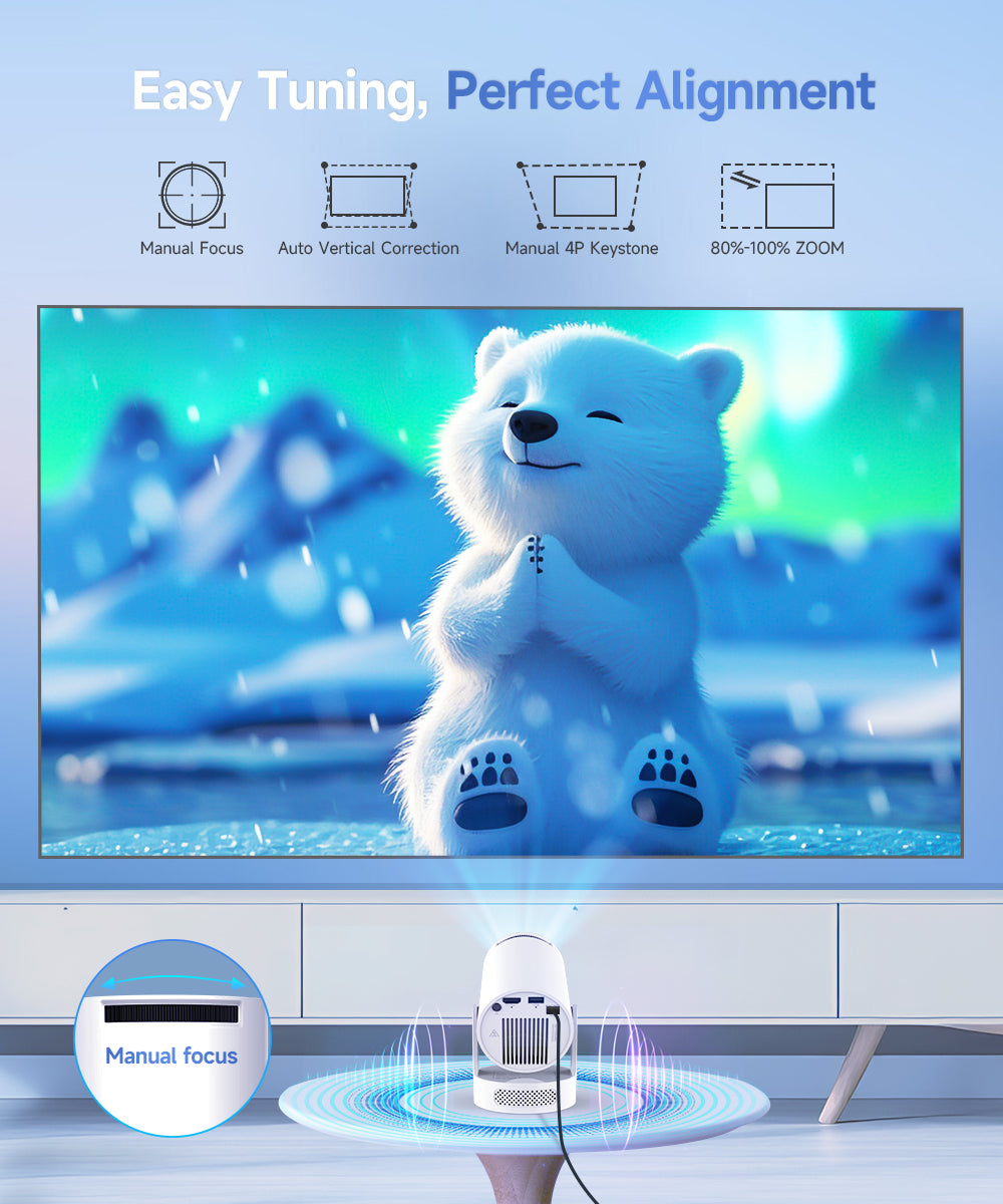 Magcubic HY300 Pro+ 4K Projector – Portable Home Theater with Speaker